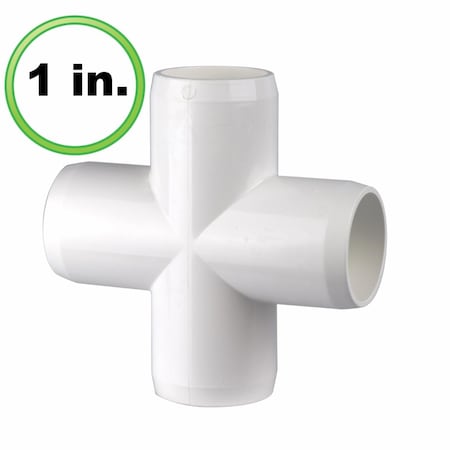 Circo Innovations 1 in. 4-Way x PVC Fitting Cross - Furniture Grade 133-FG